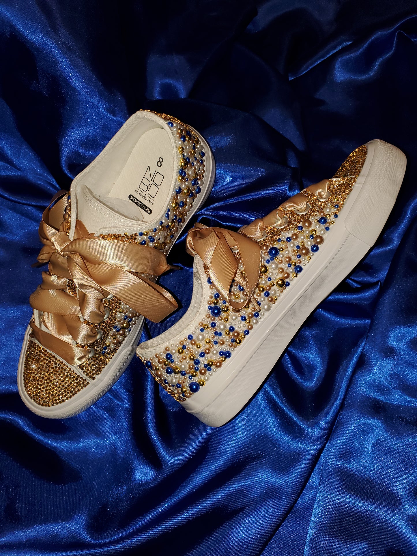 Custom blinged tennis shoes