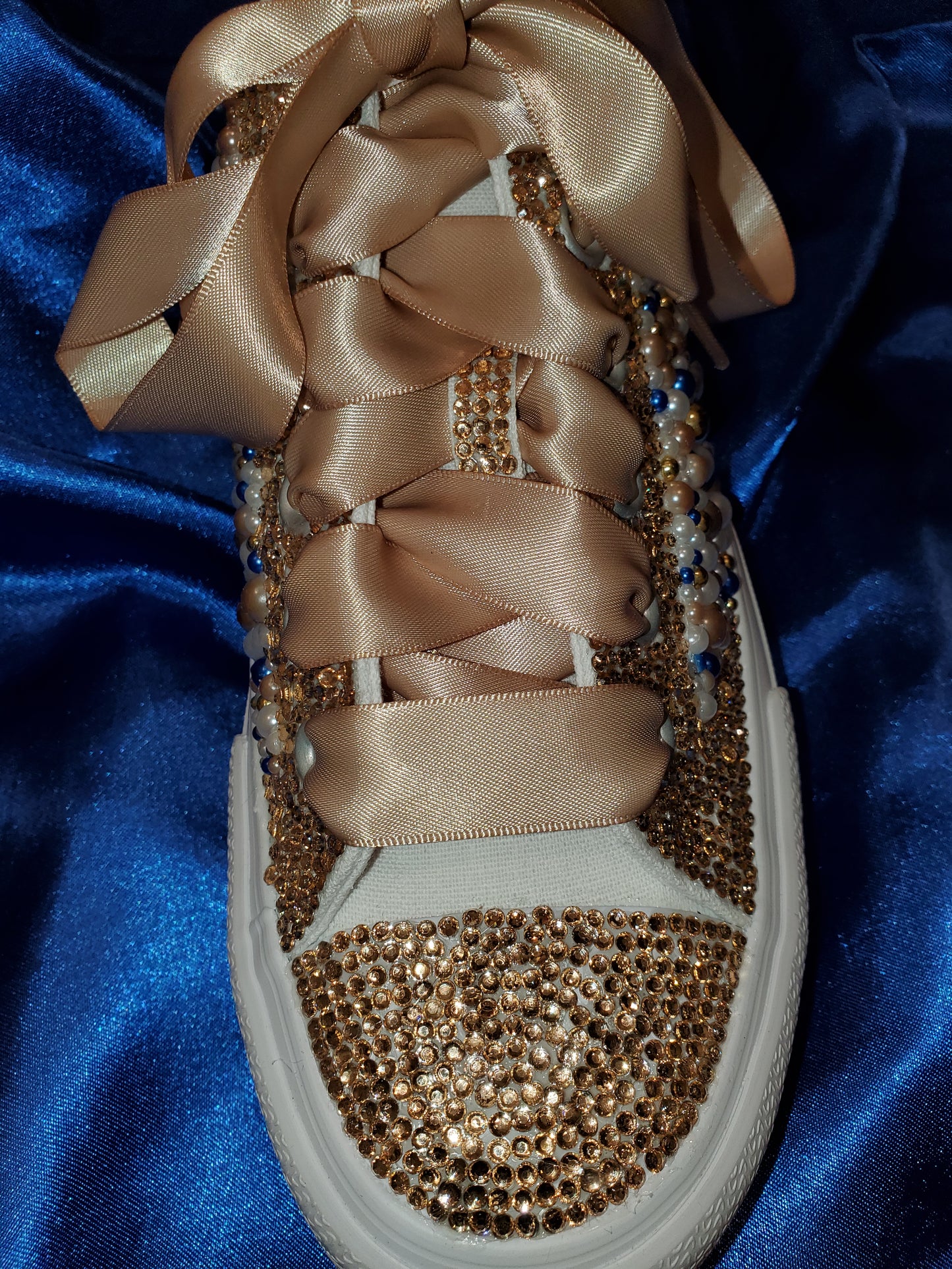 Custom blinged tennis shoes