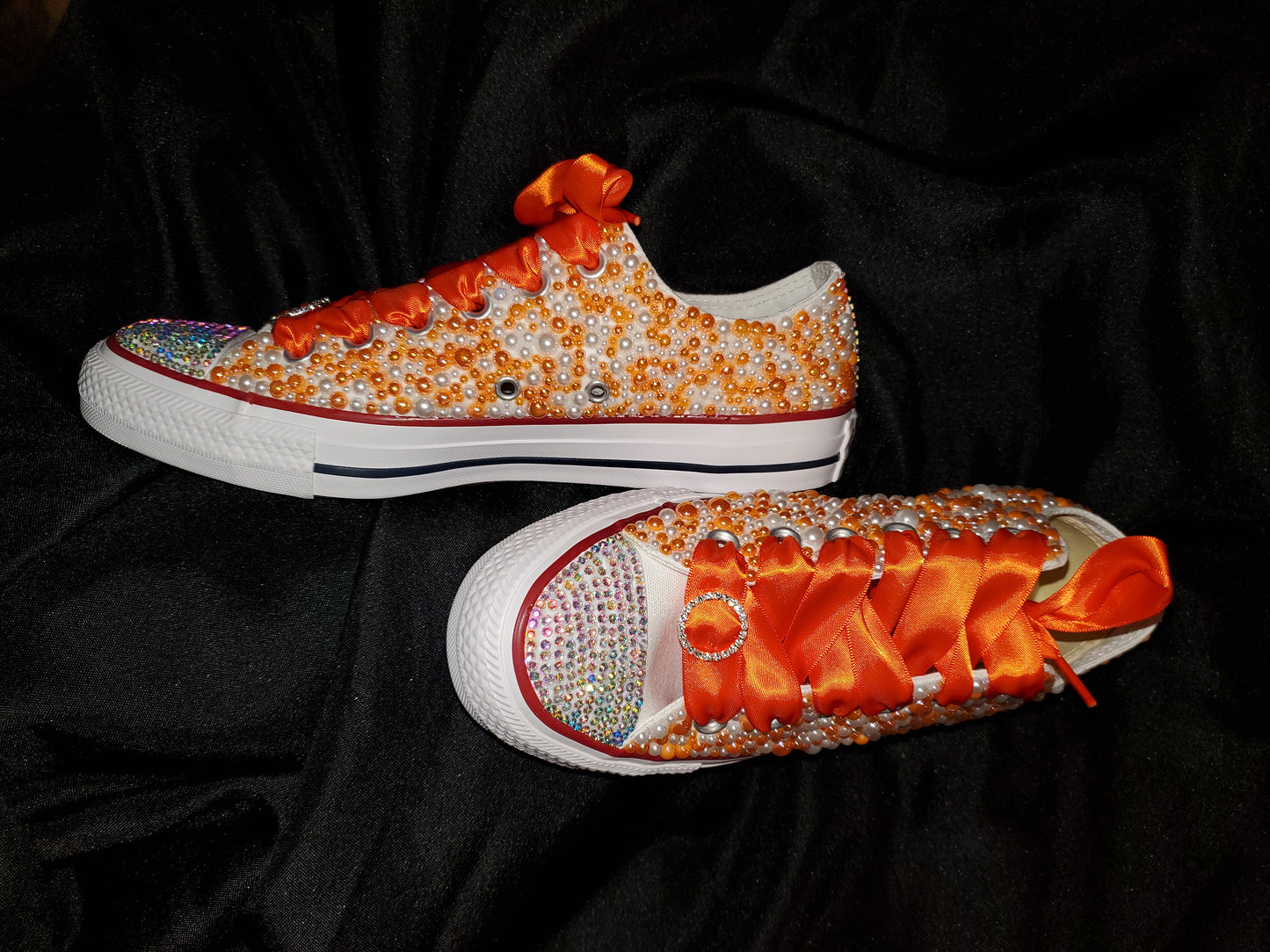 Custom blinged tennis shoes