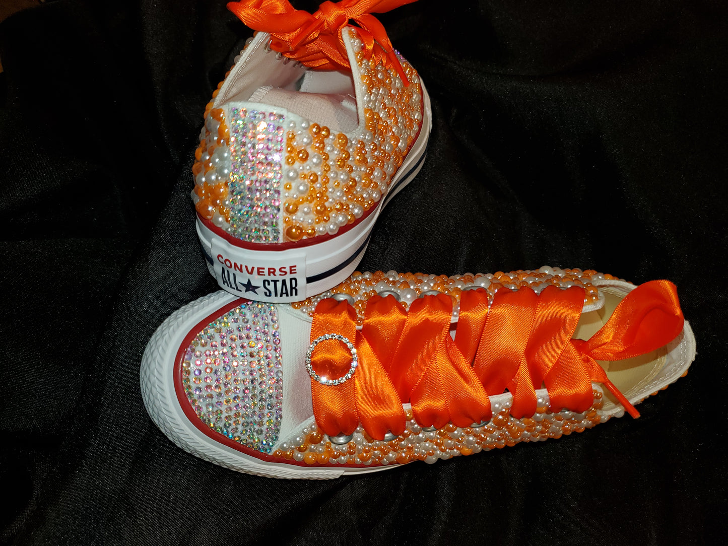 Custom blinged tennis shoes