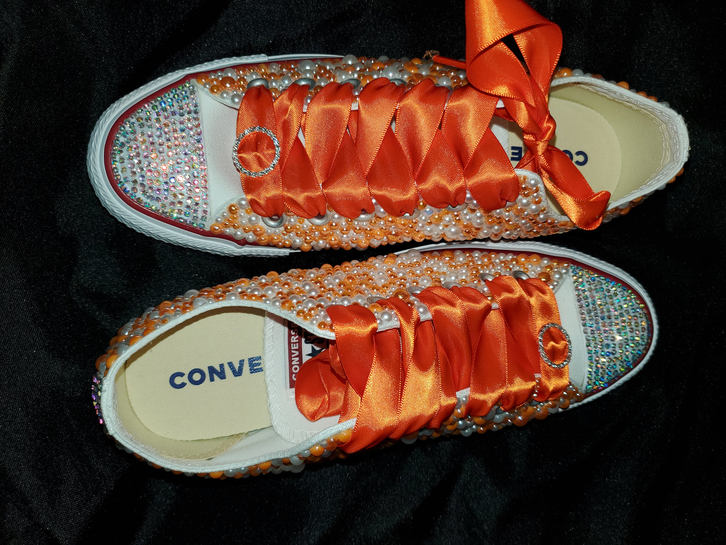 Custom blinged tennis shoes