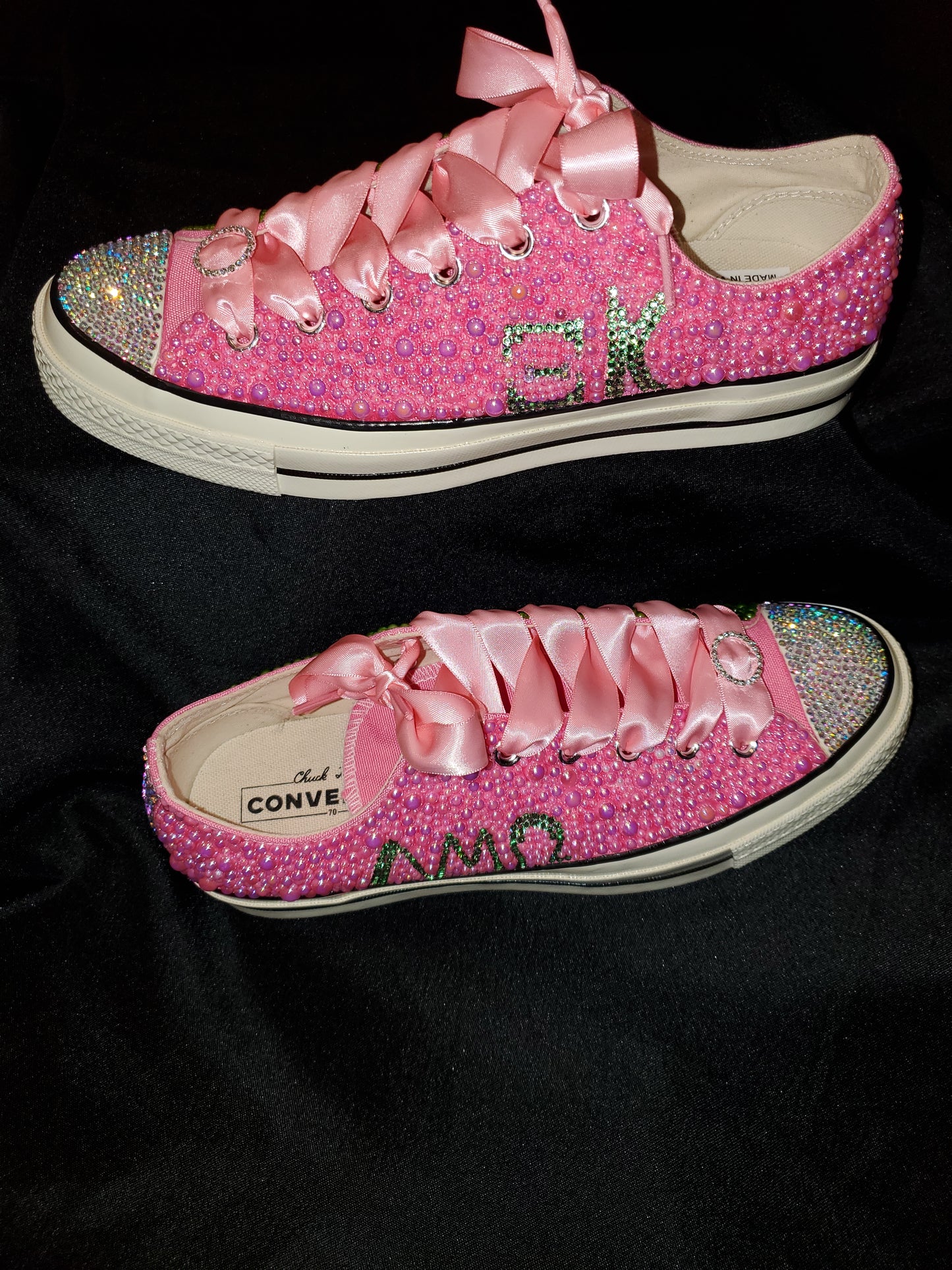 Custom blinged tennis shoes