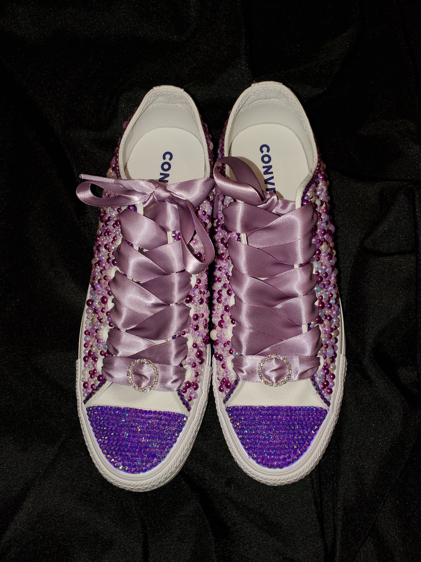 Custom blinged tennis shoes