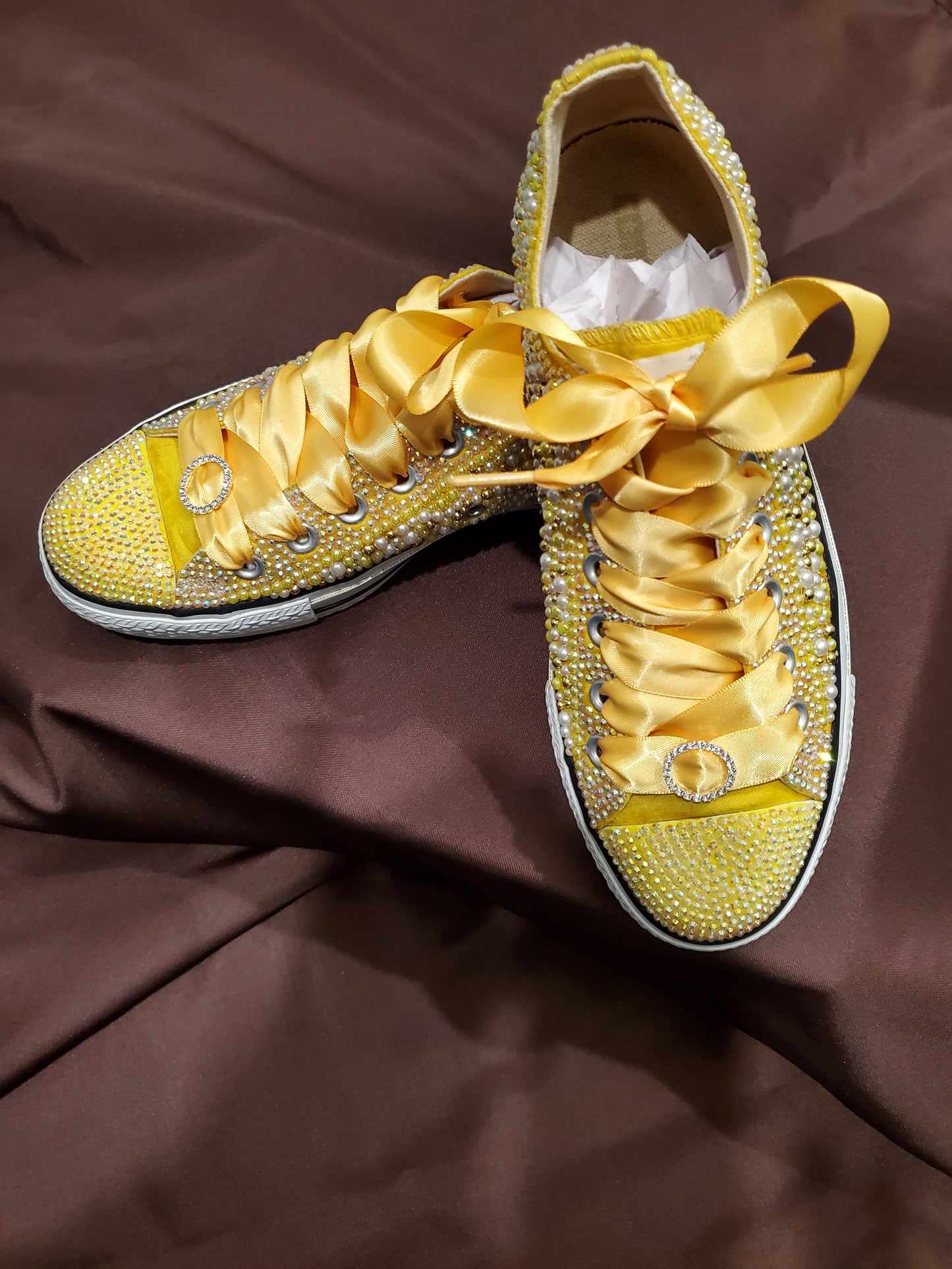 Custom blinged tennis shoes