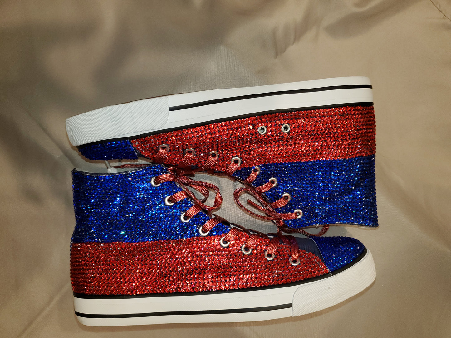 Custom blinged tennis shoes