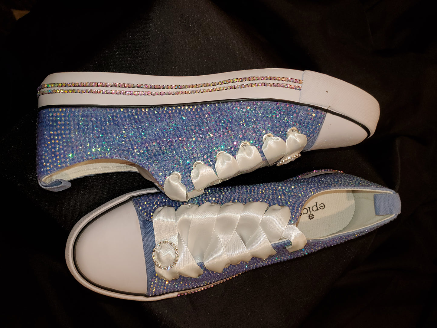 Custom blinged tennis shoes