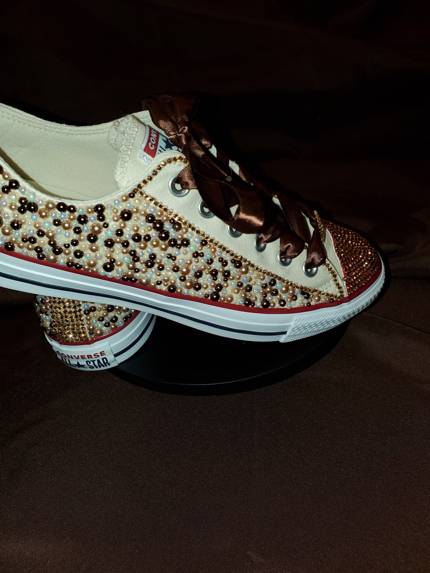 Custom blinged tennis shoes