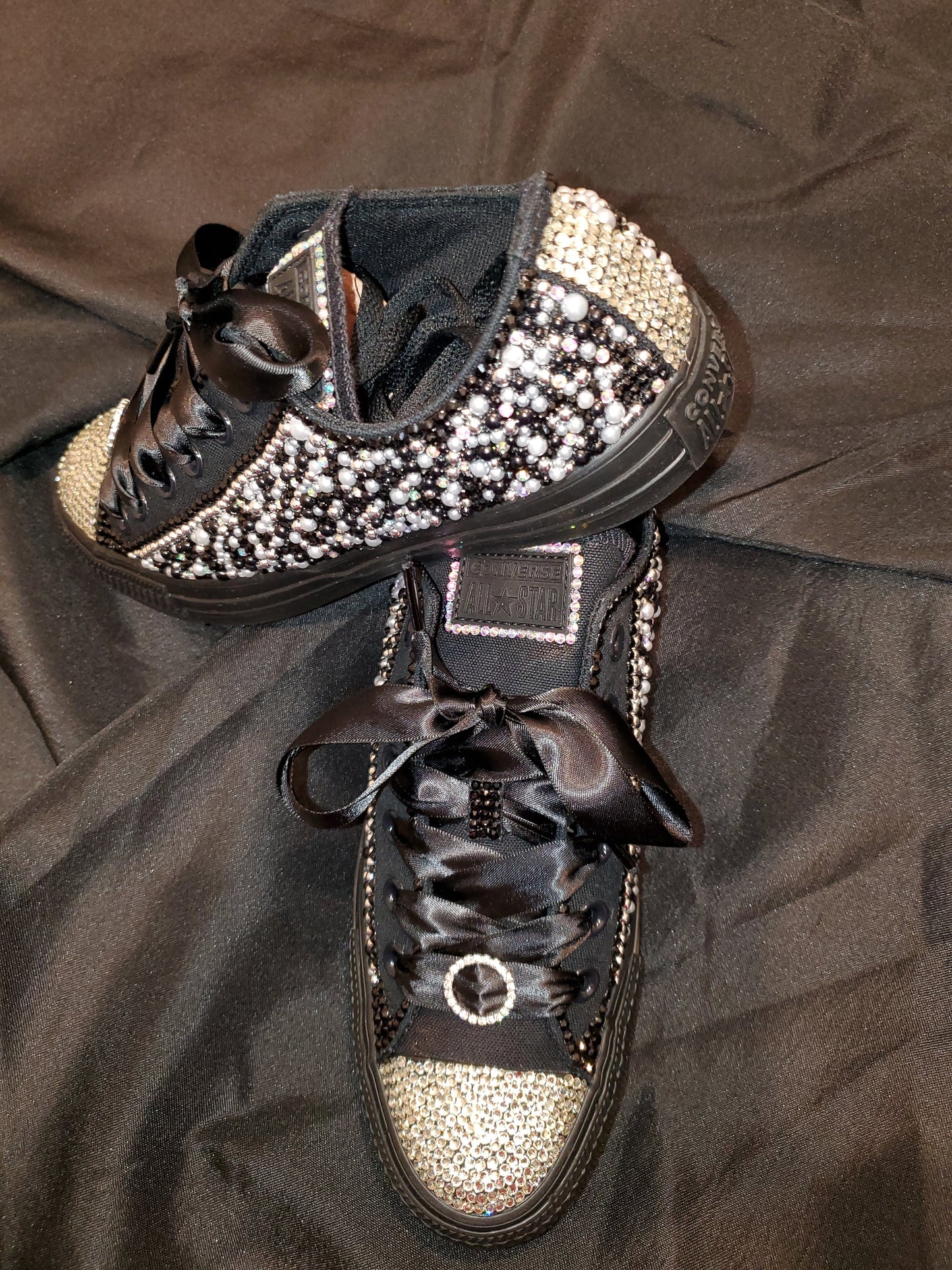 Custom blinged tennis shoes