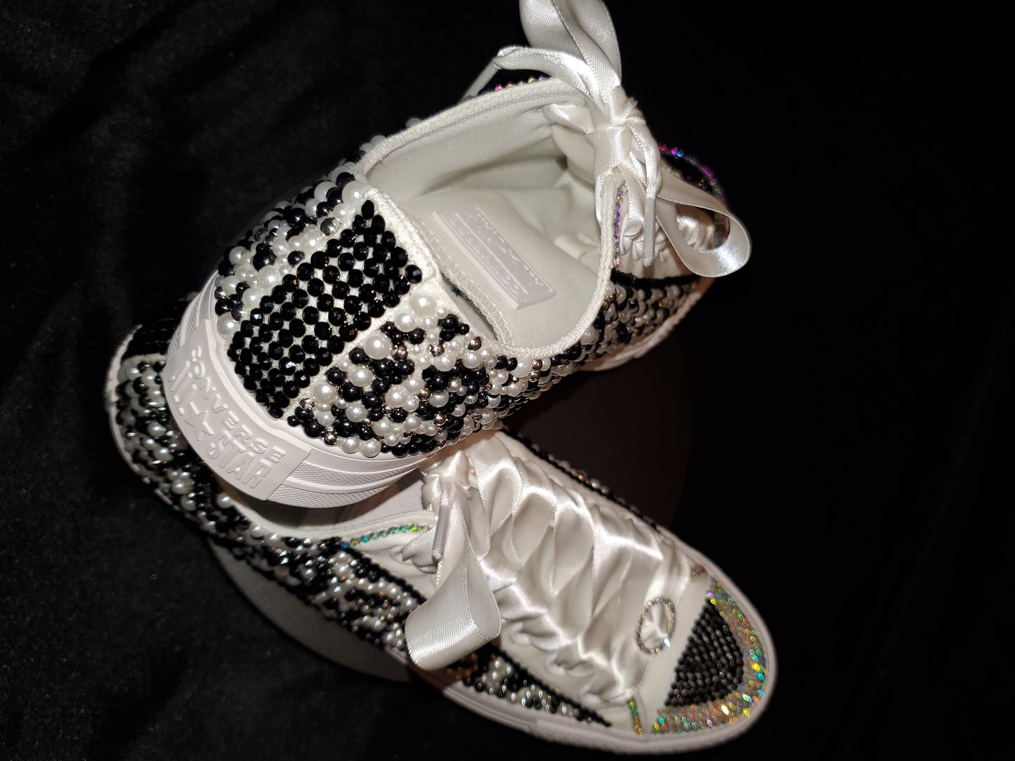 Custom blinged tennis shoes