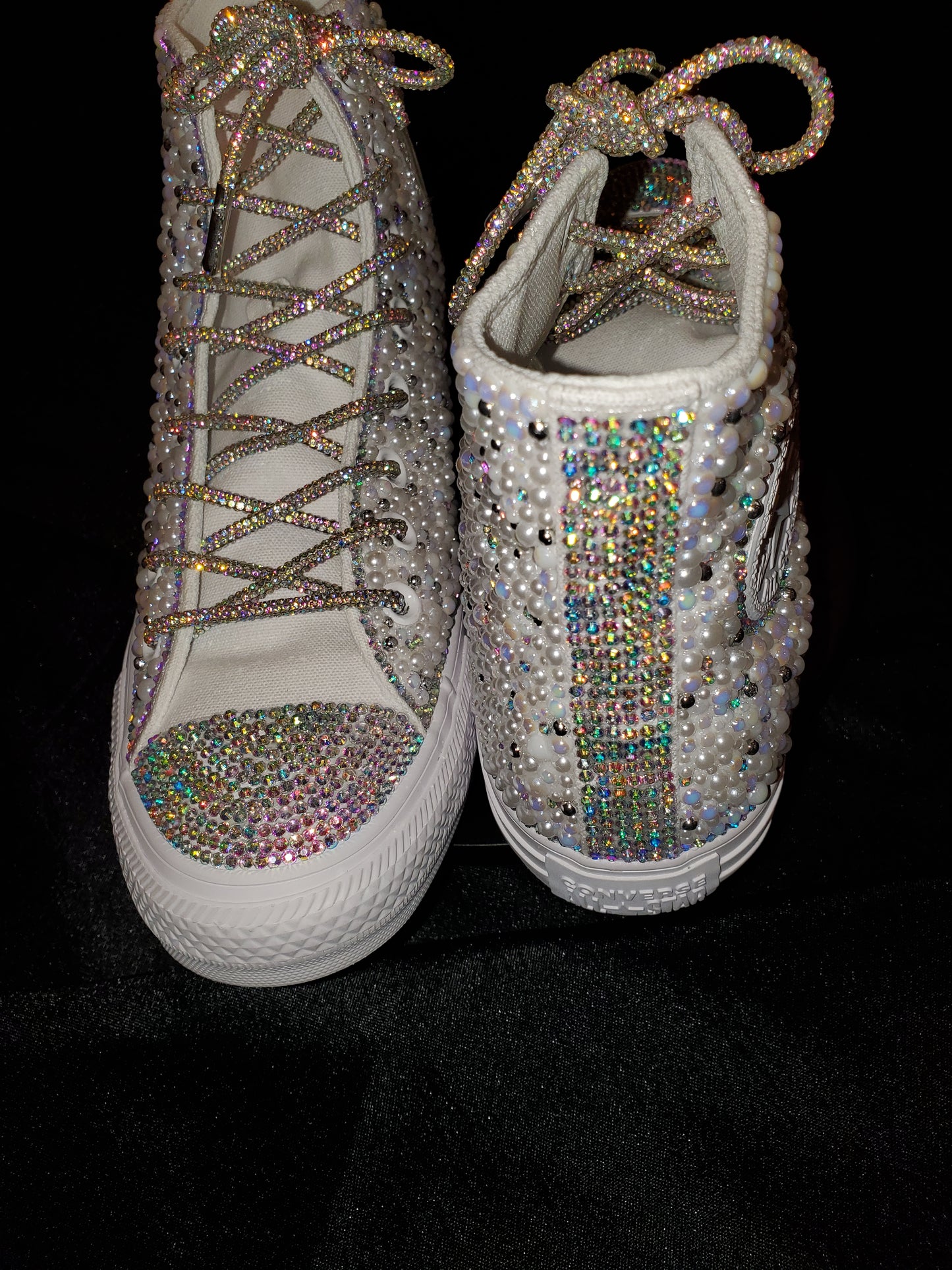 Custom blinged tennis shoes